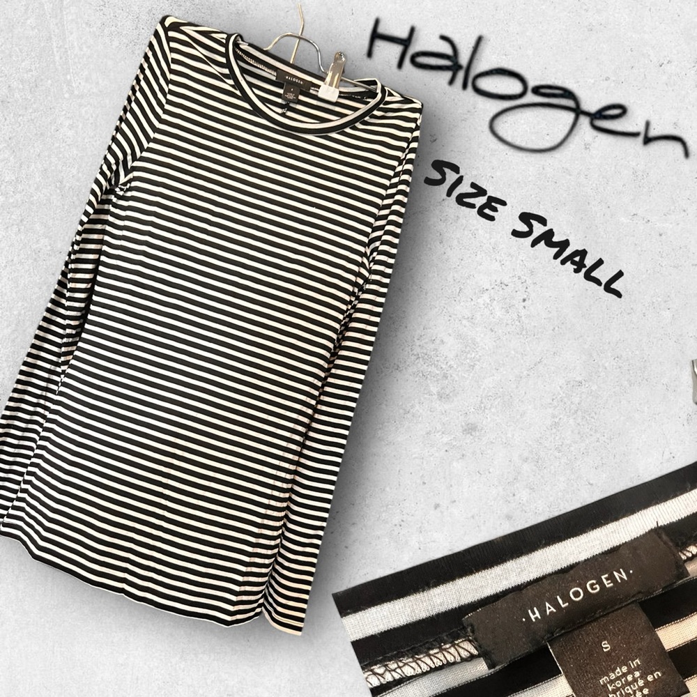 Halogen shirt black and white